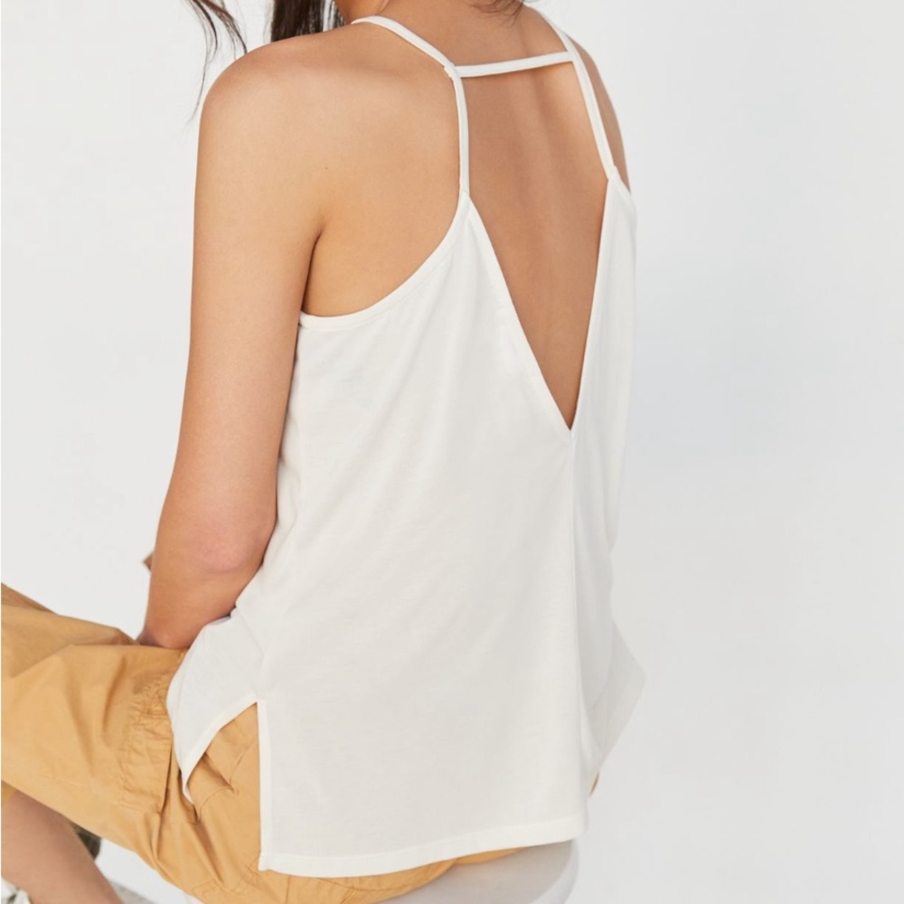Anthropologie eri + ali sheer open back tank- NWT